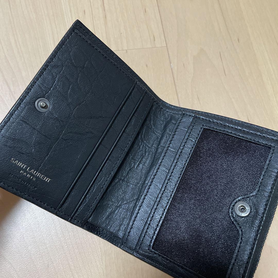 SAINT LAURENT モノグラム コンパクトウォレット 二つ折り財布