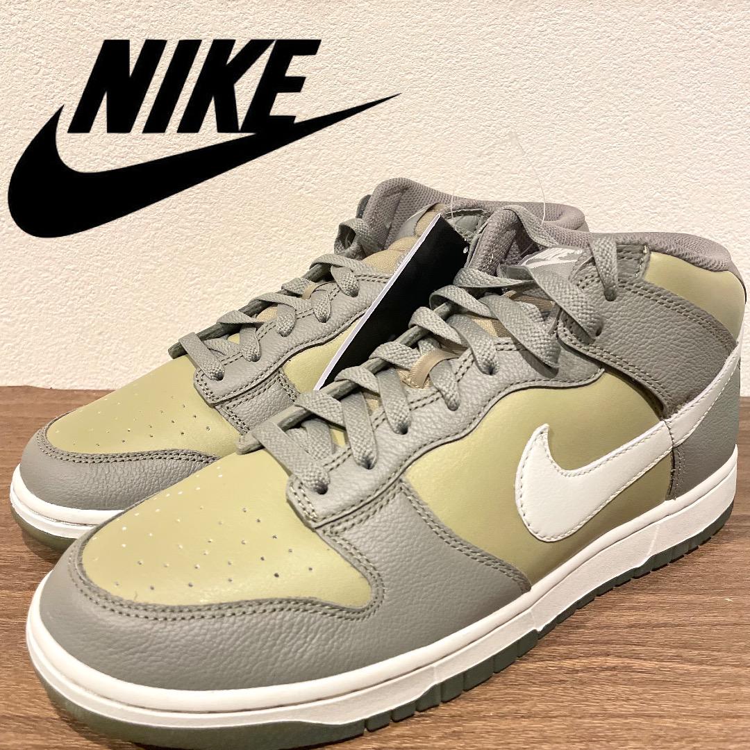 NIKE DUNK MID ナイキ ダンク ミッド ダークスタッコ グリーン