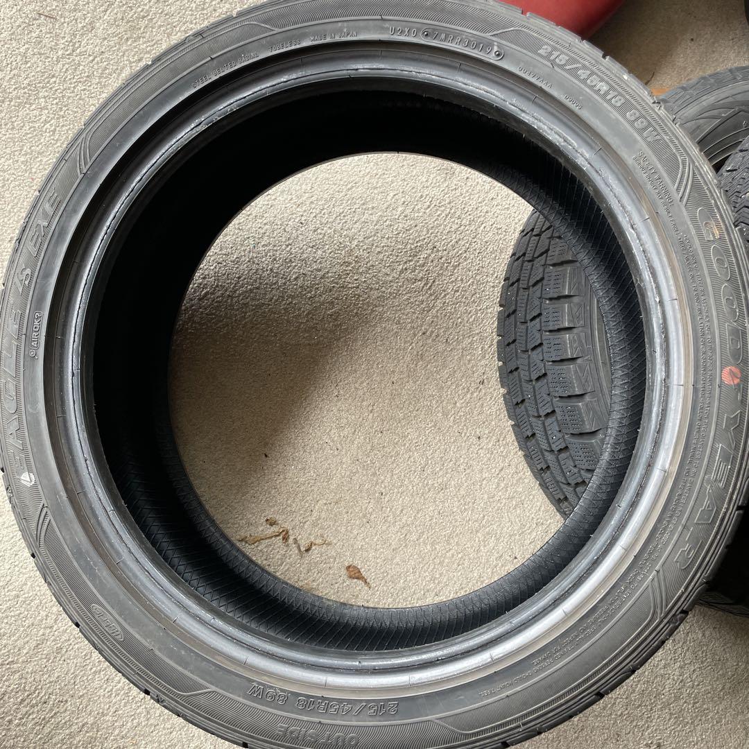 グッドイヤー☆イーグル LS EXE☆215/45R18 中古夏2本　2019