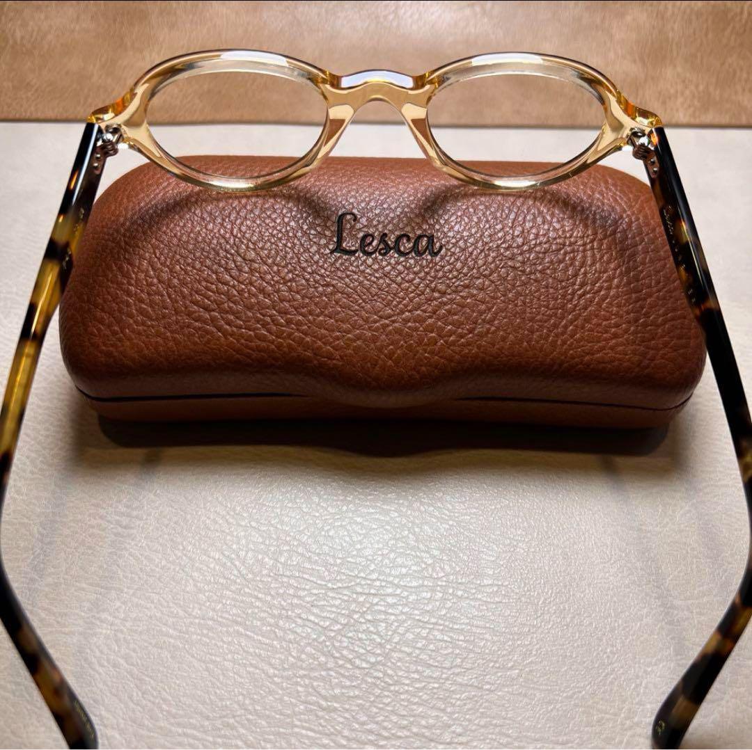 Lesca LUNETIER レスカルネティエP48 シャンパンG/鼈甲☆未使用