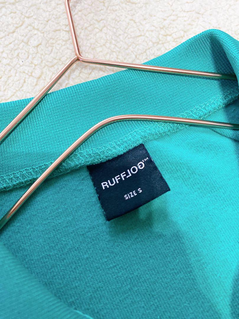 【RUFFLOG】美品　ラフロッグ　NIKIコラボ　ゴルフ　ポロシャツ　グリーン