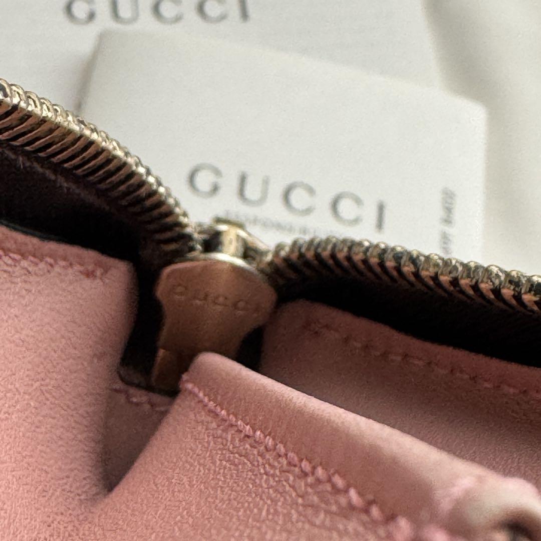 【極上美品】 GUCCI グッチ マイクロシマ ラウンドファスナー 長財布
