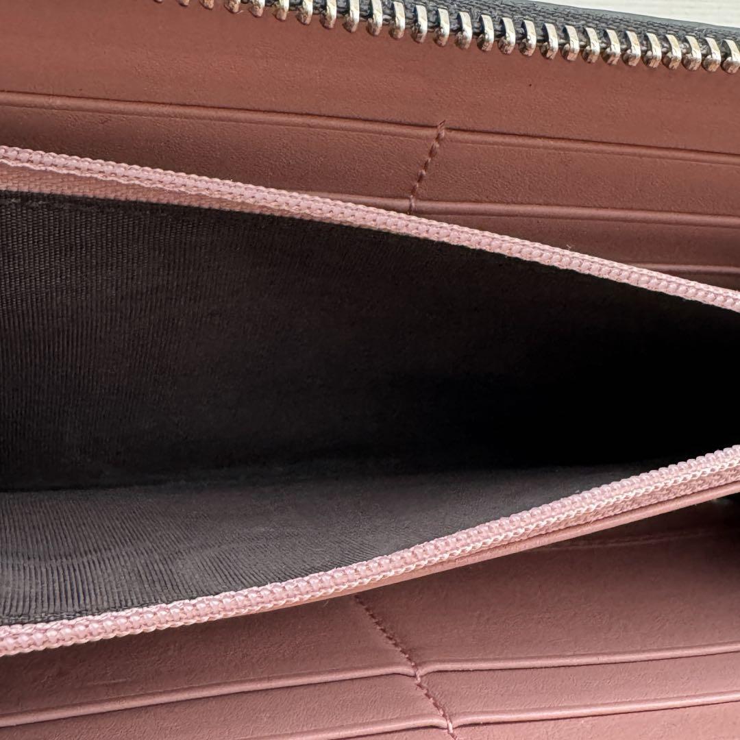 【極上美品】 GUCCI グッチ マイクロシマ ラウンドファスナー 長財布