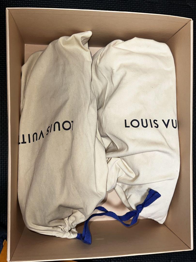Louis Vuitton スニーカー オレンジ キャンバスとスエード