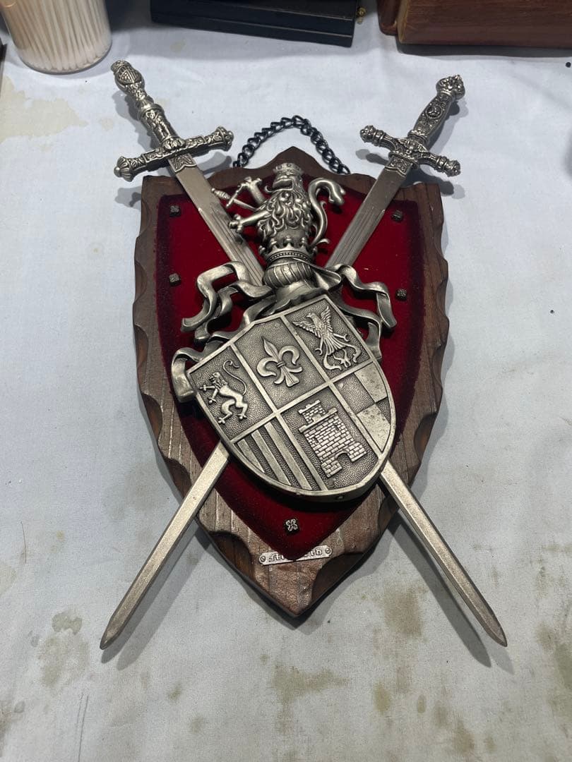 【アンティーク】英国製 フェンシング 西洋剣 模造刀 壁掛け インテリア 楽天市場】スペイン製 西洋武具 壁掛け 中世の騎士 パノプリア