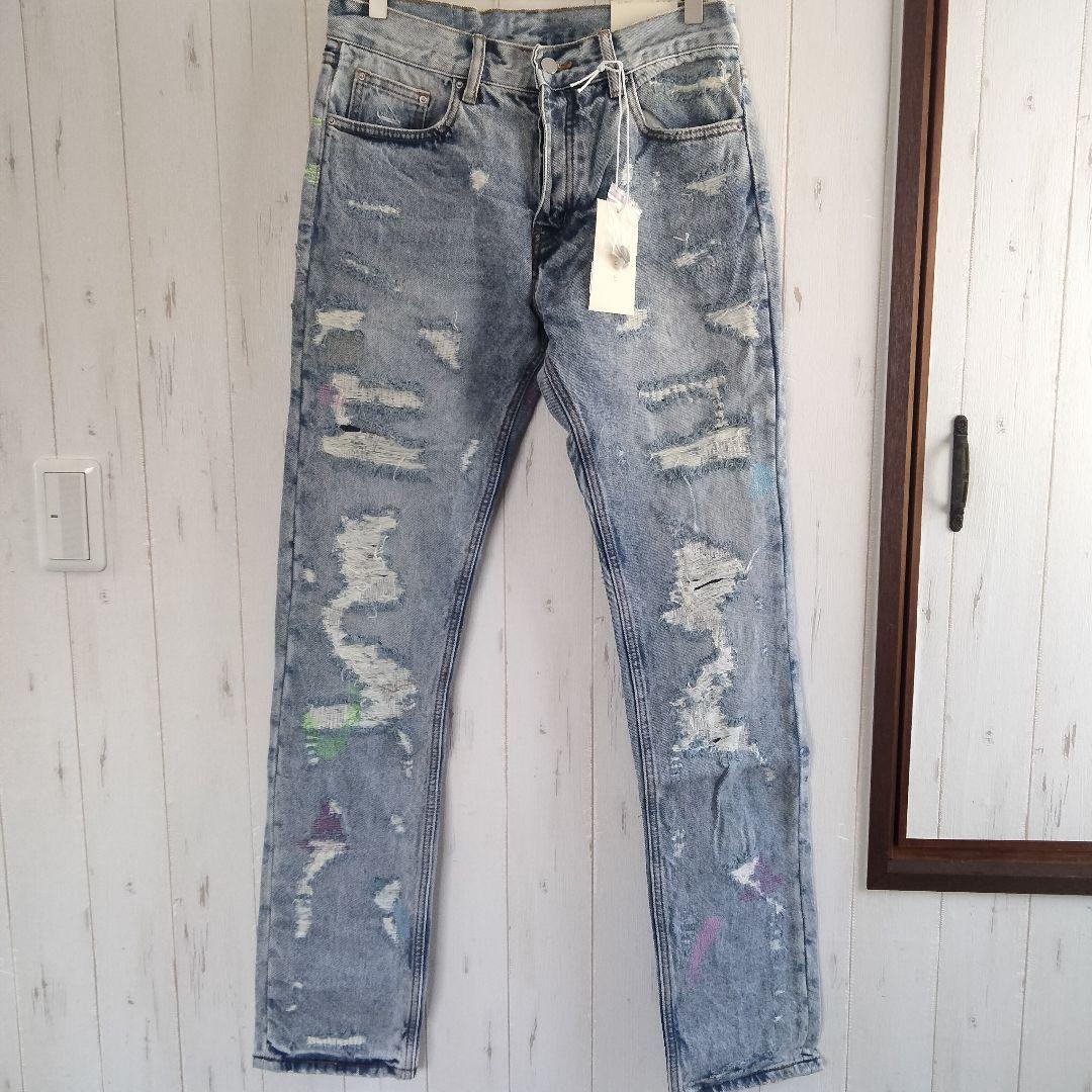 新品 mnml D276 ダメージデニム サイズ30