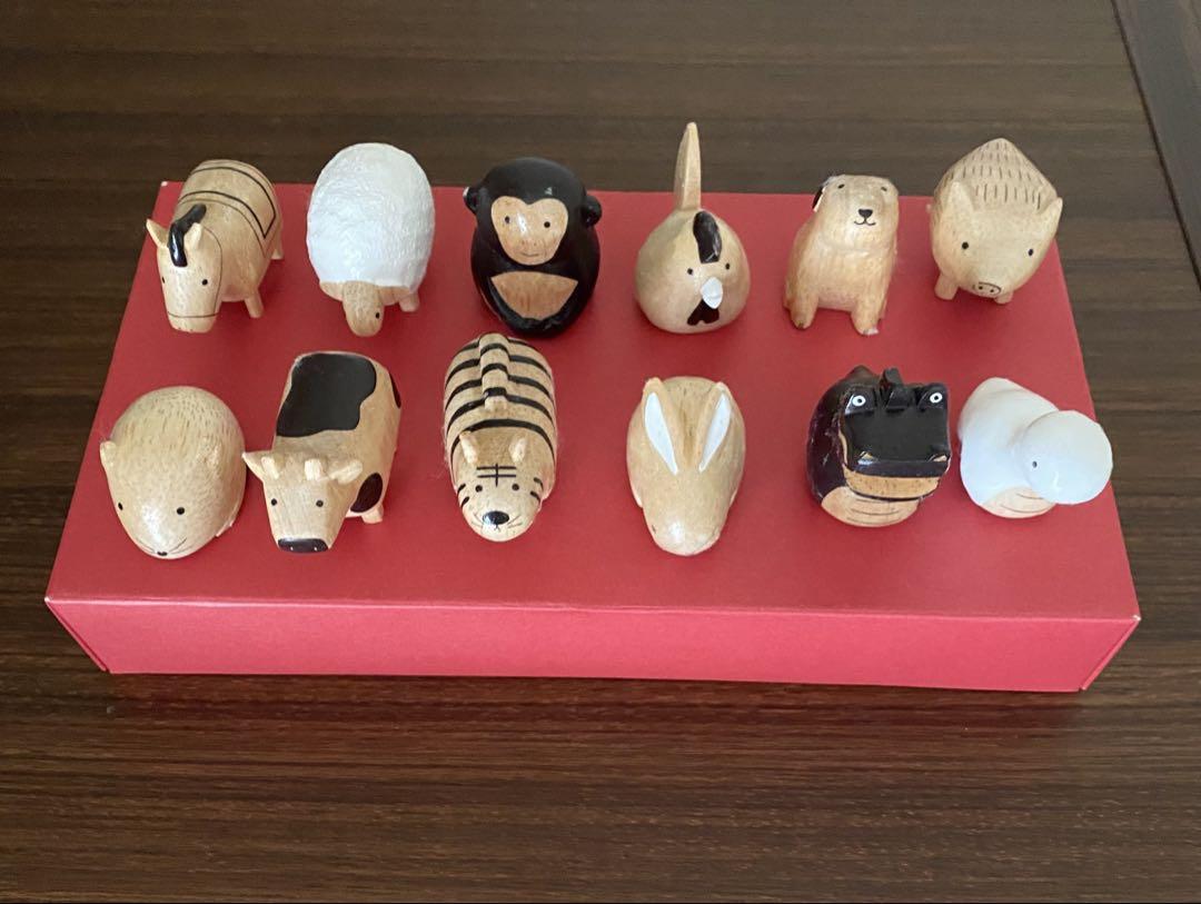 【美品】ポレポレ 動物 12支飾り 正月飾り 十二支 干支