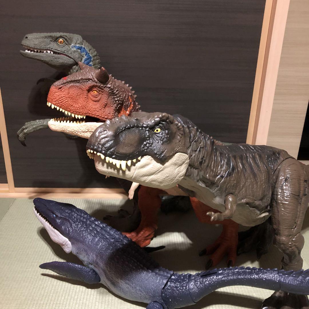 マテル ジュラシックワールド スーパービッグ ブルー ティラノサウルス 画像1