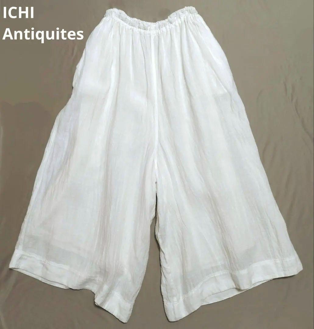 ICHI Antiquites　イチ アンティークスリネンワイドパンツ　日本製
