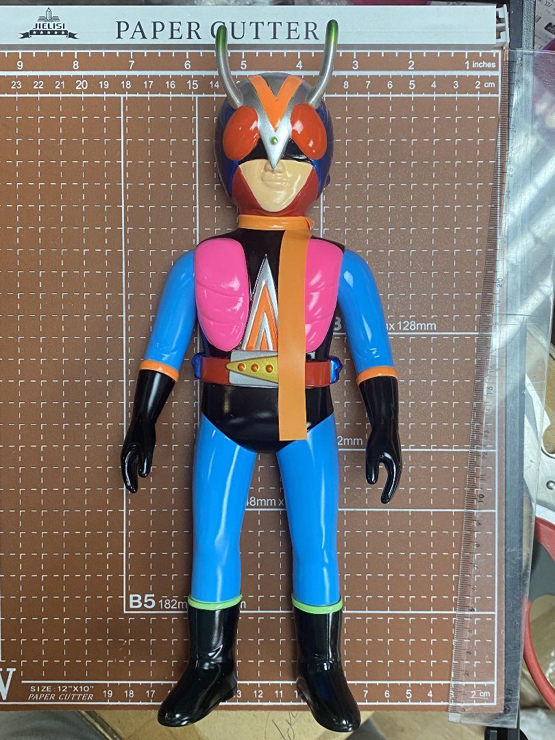 仮面ライダー 面取れ ソフビ ライダー 無版権 ピンク