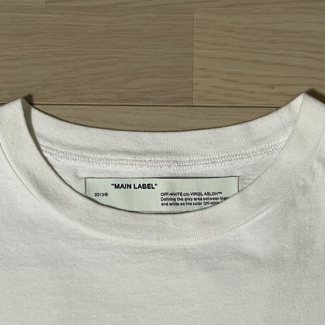 増田貴久さん着用 off-white オフホワイト tシャツ L ジャンク品 増田貴久さん着用 off-white オフホワイト tシャツ L ジャンク品