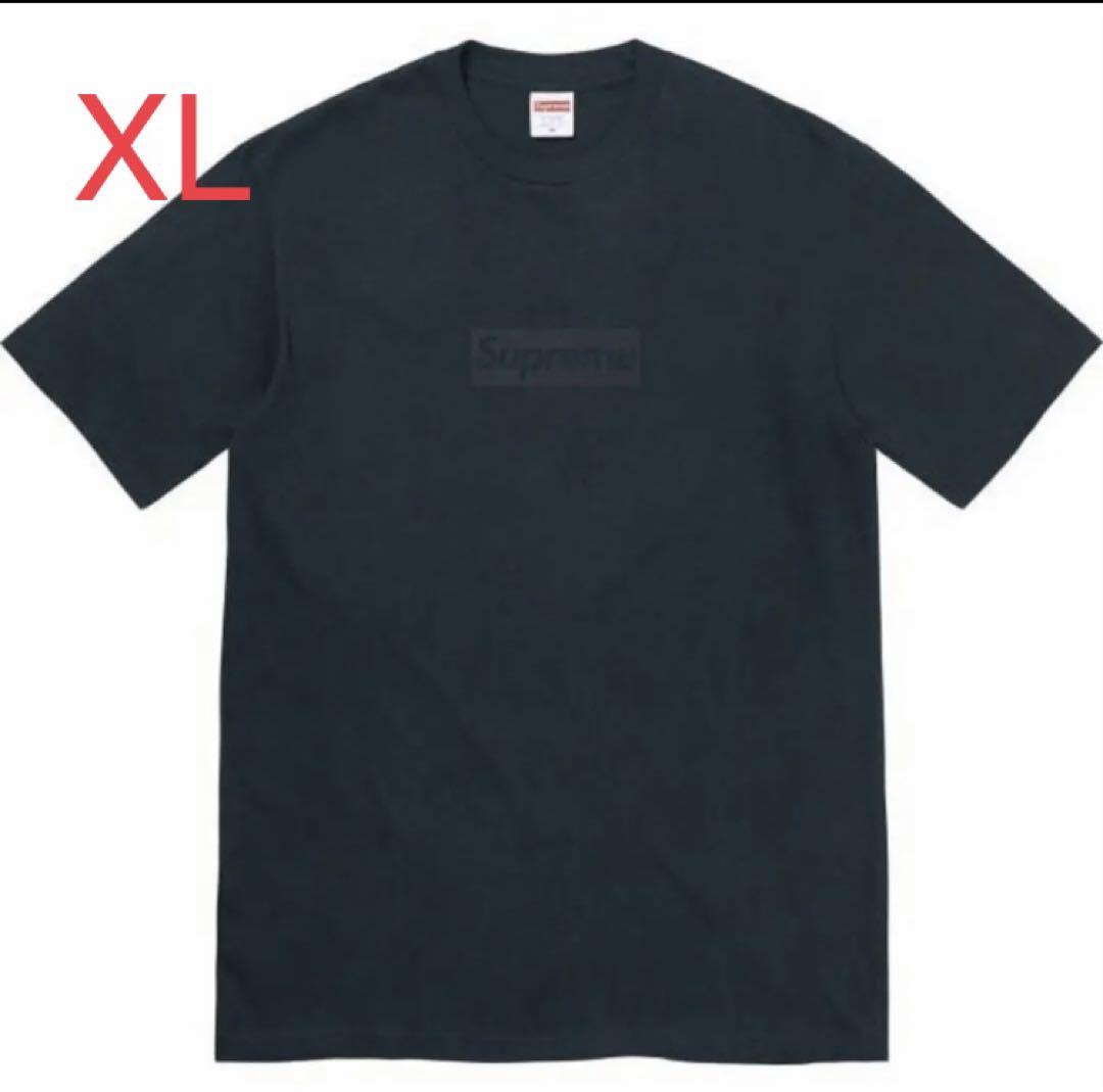 Supreme Tonal Box Logo Tee Black 黒 XL