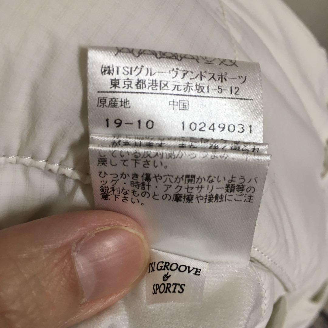 美品　パーリーゲイツ　中綿　ストレッチパンツ　４　白　pearly gates