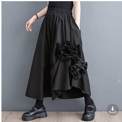 大きいサイズ レディース スカート　花　春夏 秋 新品