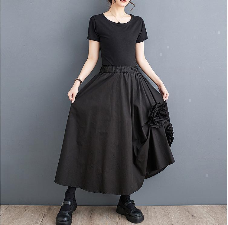 大きいサイズ レディース スカート　花　春夏 秋 新品