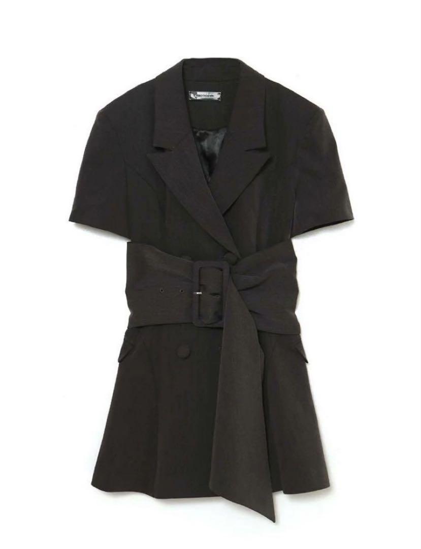 spring jacket onepiece melt the lady グレー