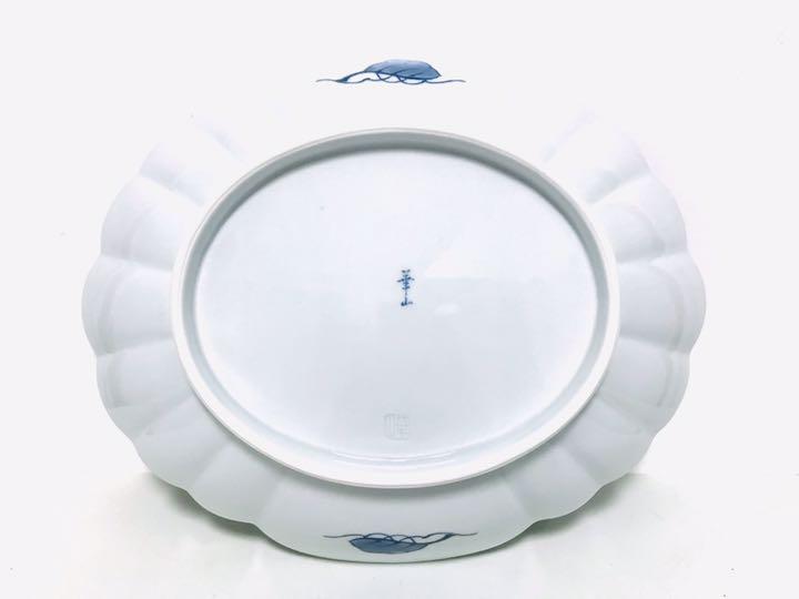 最安値正規品 新品未使用 有田焼 染付ぶどう菊渕楕円鉢 華山作 大小円鉢 6皿セット 箱付 GFWhI-m86333083810 即納日本製