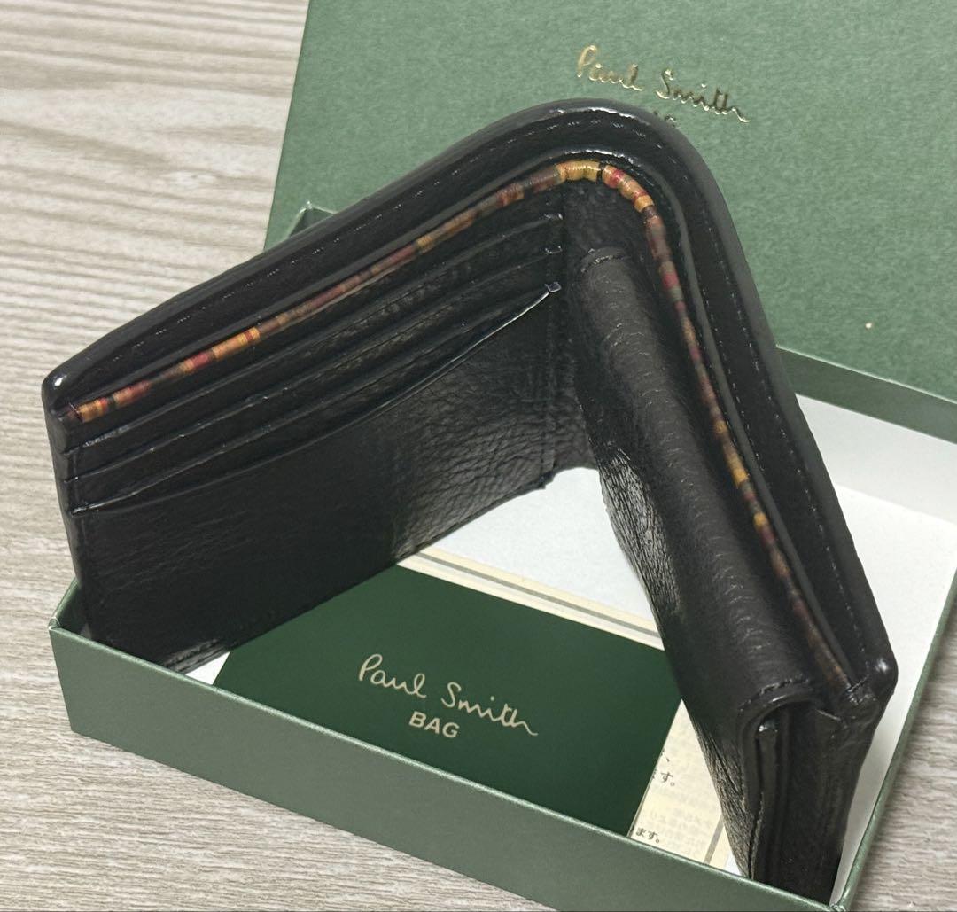 【新品未使用】ポールスミス　二つ折り財布　ソフトベジタン