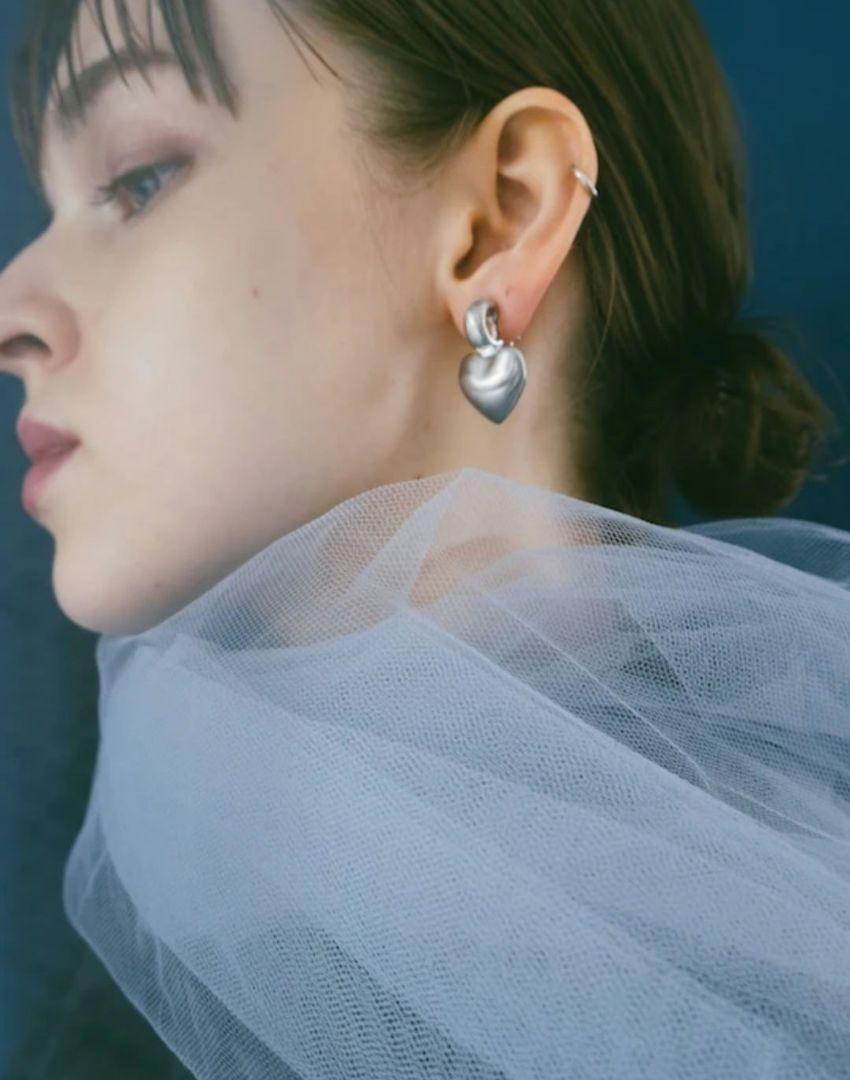marte vintage Heart Earring イヤリング シルバー