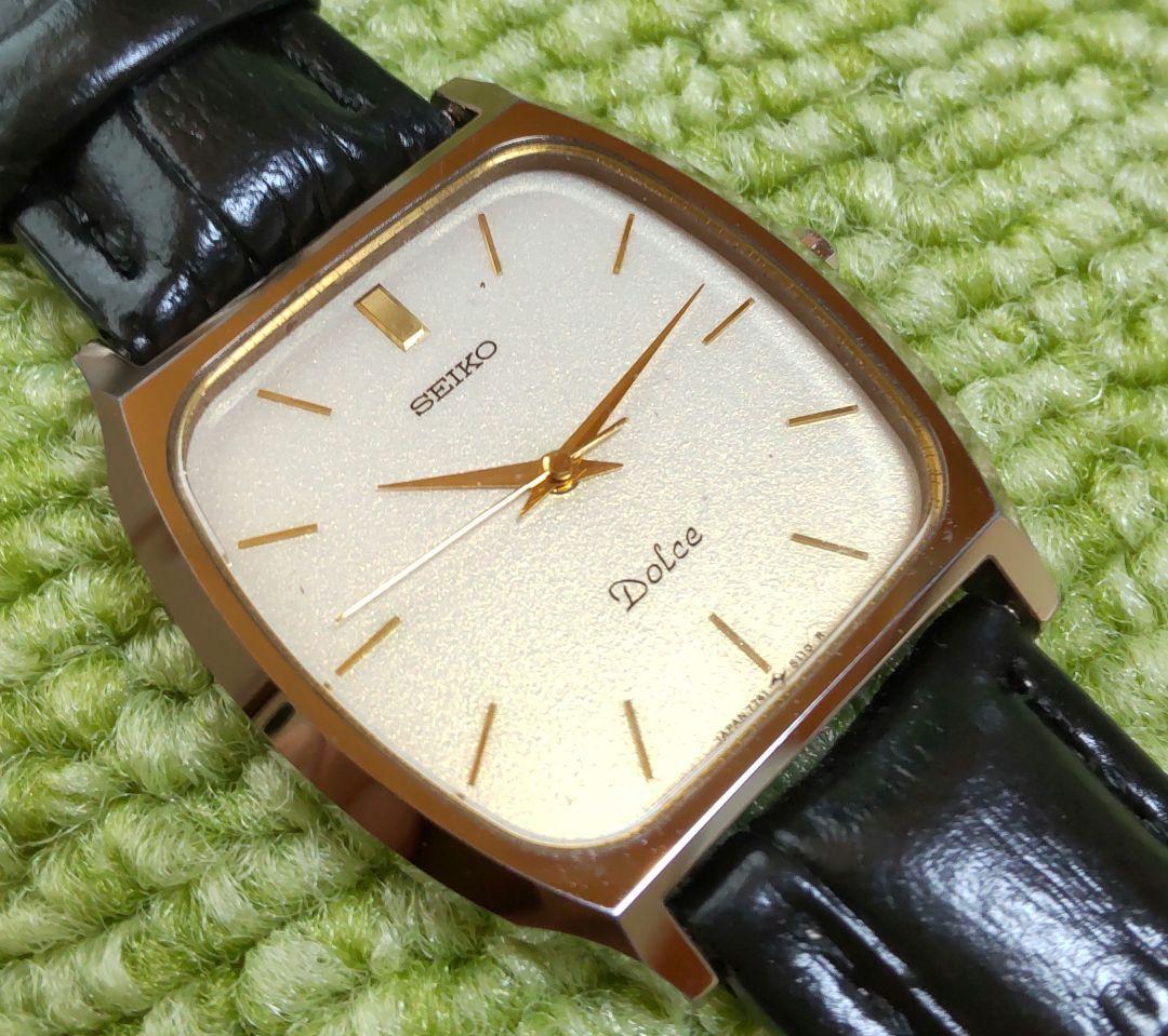 【稼動品】SEIKO Dolce　メンズ腕時計　クォーツ　タングステン