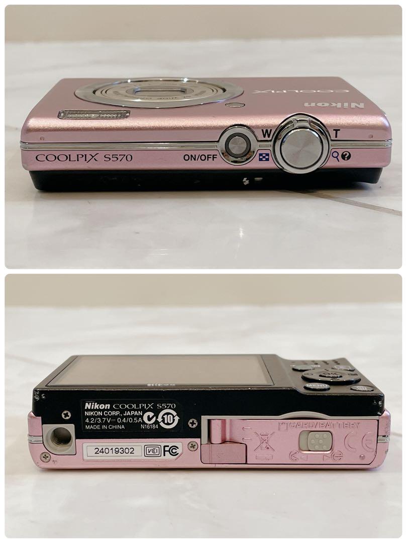 Nikon COOLPIX S570 ピンク デジカメ 動作品!