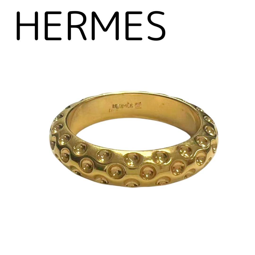 【HERMES】スカーフリング　ゴールド エルメス HERMES スカーフリング CHAINE D'ANCRE SCARF 90 RING