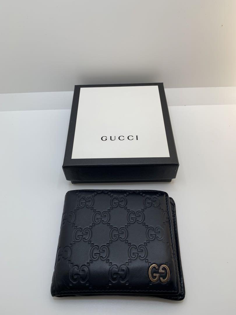 GUCCI グッチ GGマーモント 二つ折り財布 ブラック メンズ