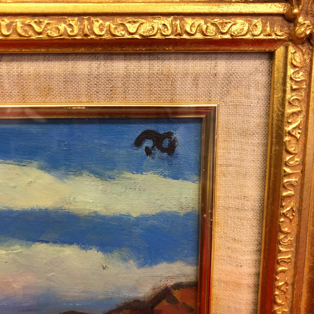 絵画　油彩画　額装品 油彩画 風景画 サイン入り 額装 0019 - メルカリ