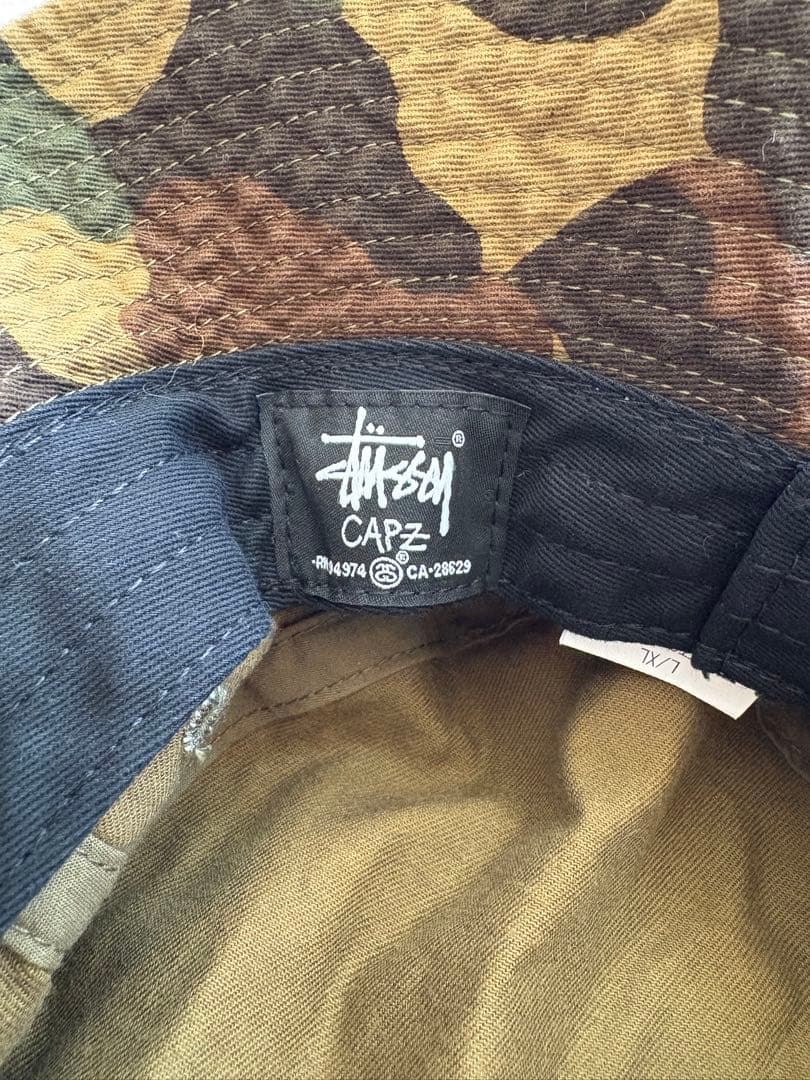 STUSSY 迷彩柄 バケットハット L/XL カモフラ