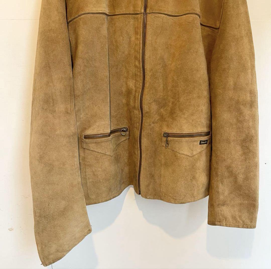 DIESEL スウェードレザージャケット ディーゼル デッドストック