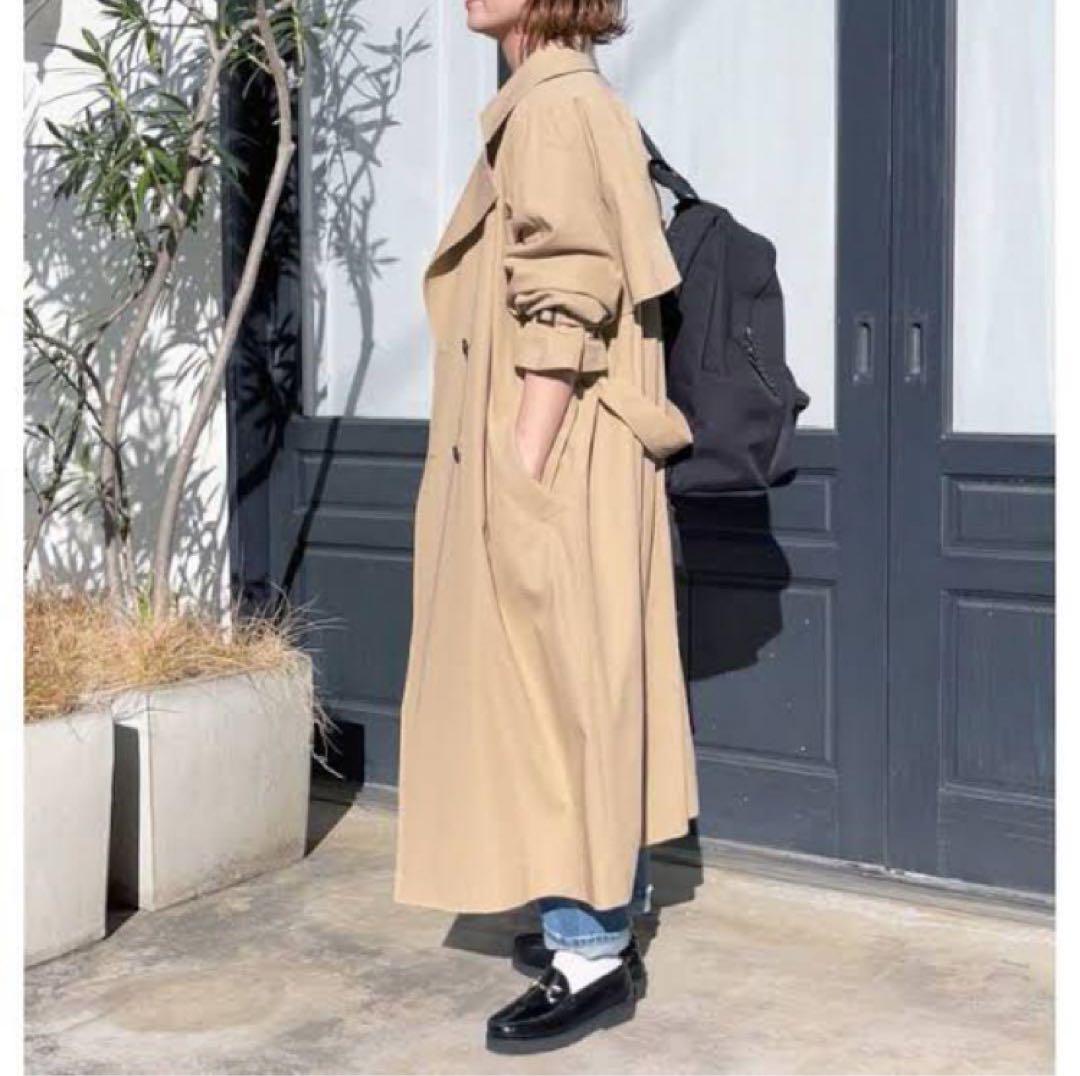 Spick& Spanツイルコットンオーバートレンチコート