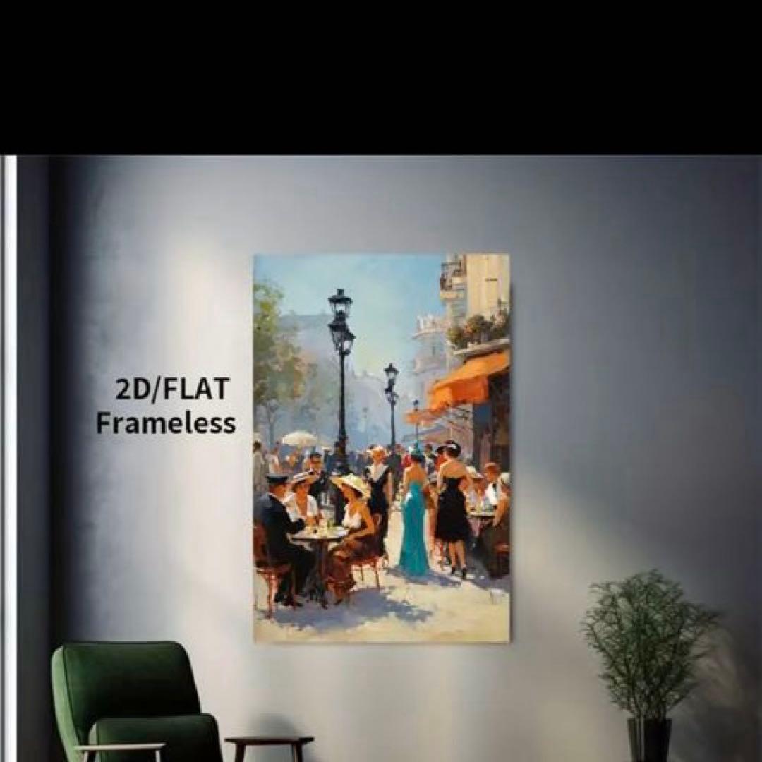 2Dアート作品 フレームなし 50x75cm目立った傷や汚れなし