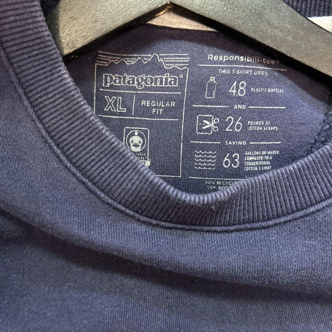 #699 Patagonia スエット　ネイビー　パタゴニア　XL 古着 balifitnesscenter.com