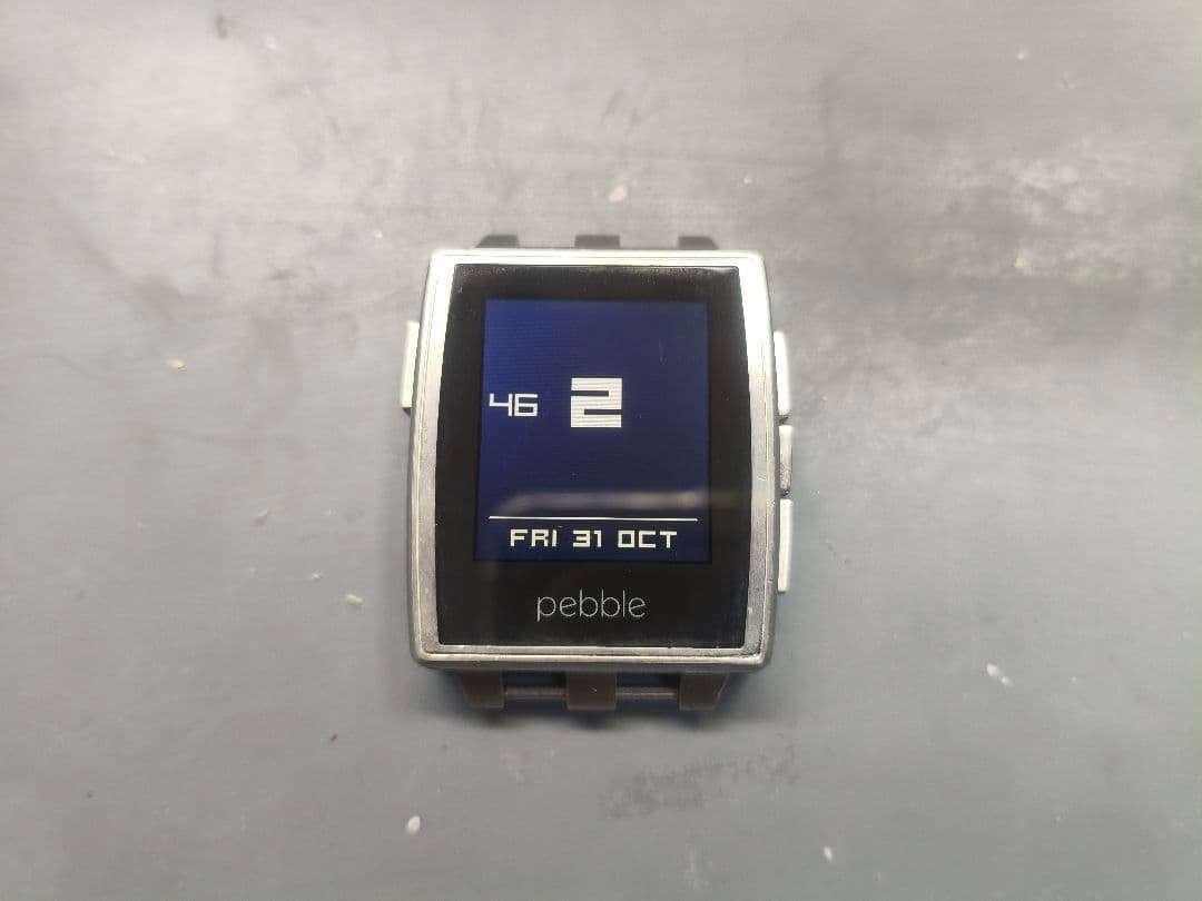 Pebble Steel リファビッシュ シルバー 本体目立った傷や汚れなし