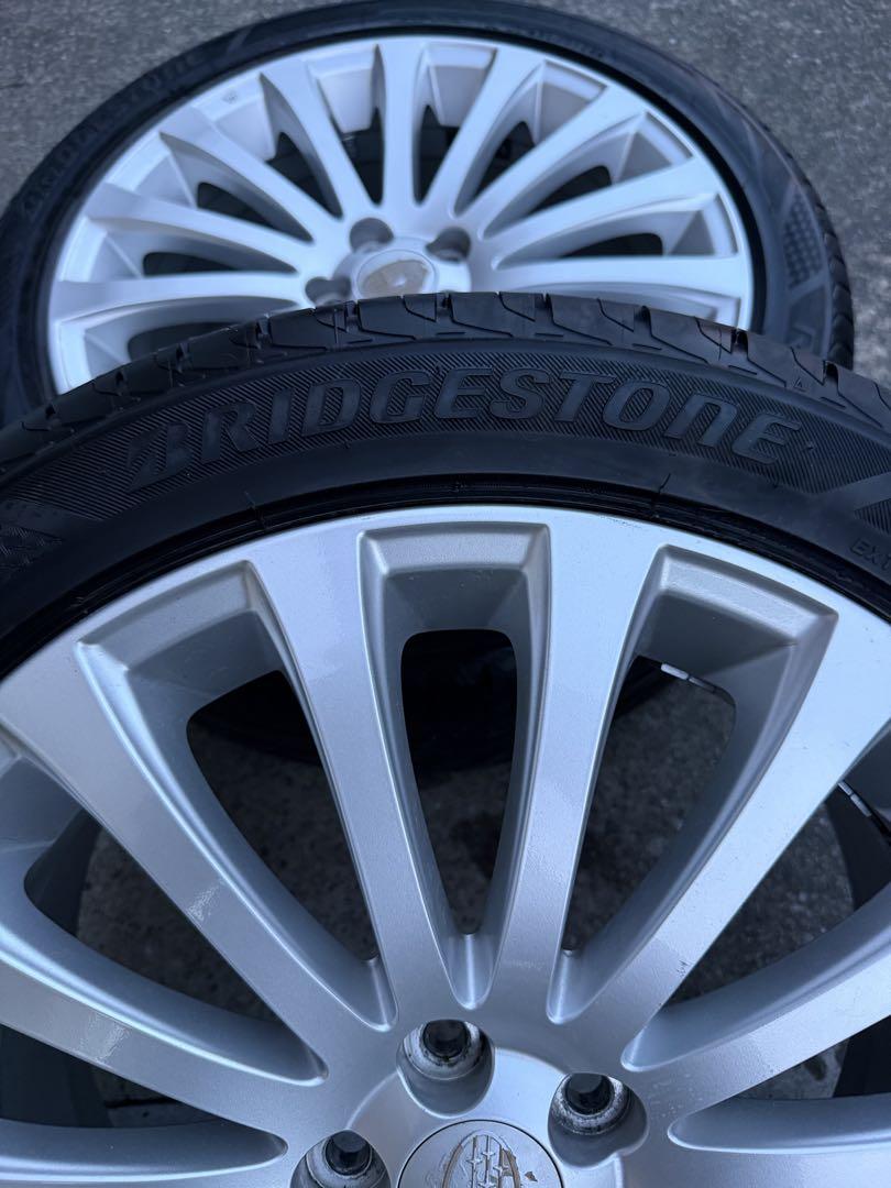 ブリジストンREGNO GRV Ⅱ 225/45/18 4本 スバル純正ホイール