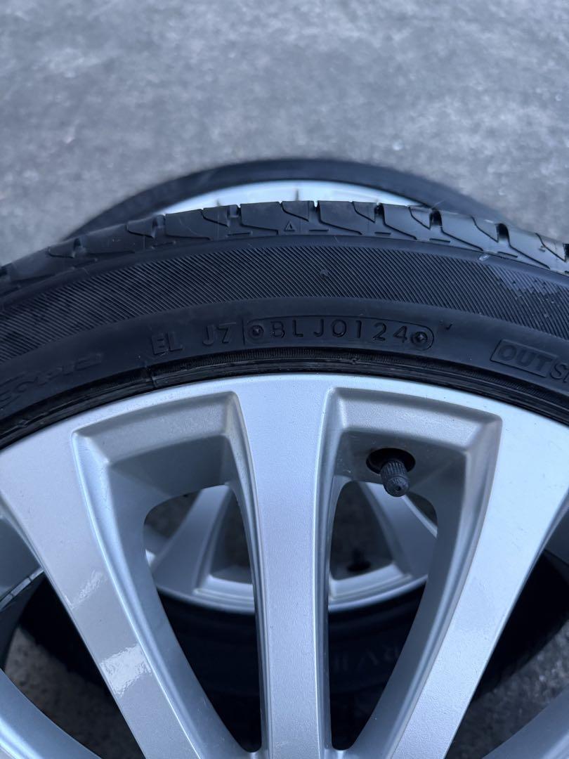 ブリジストンREGNO GRV Ⅱ 225/45/18 4本 スバル純正ホイール