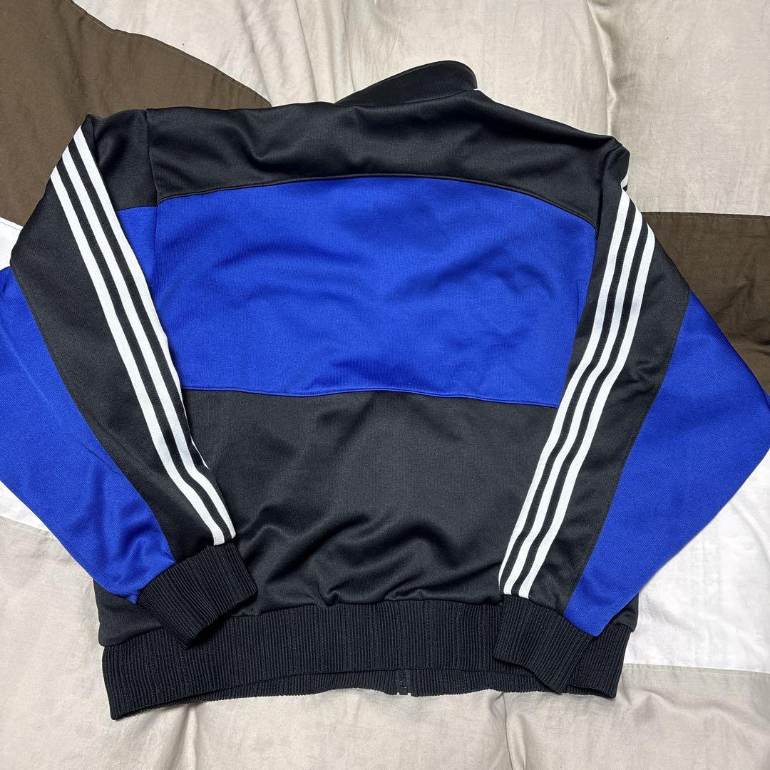 adidas 青黒 ジャージ XO デサント製