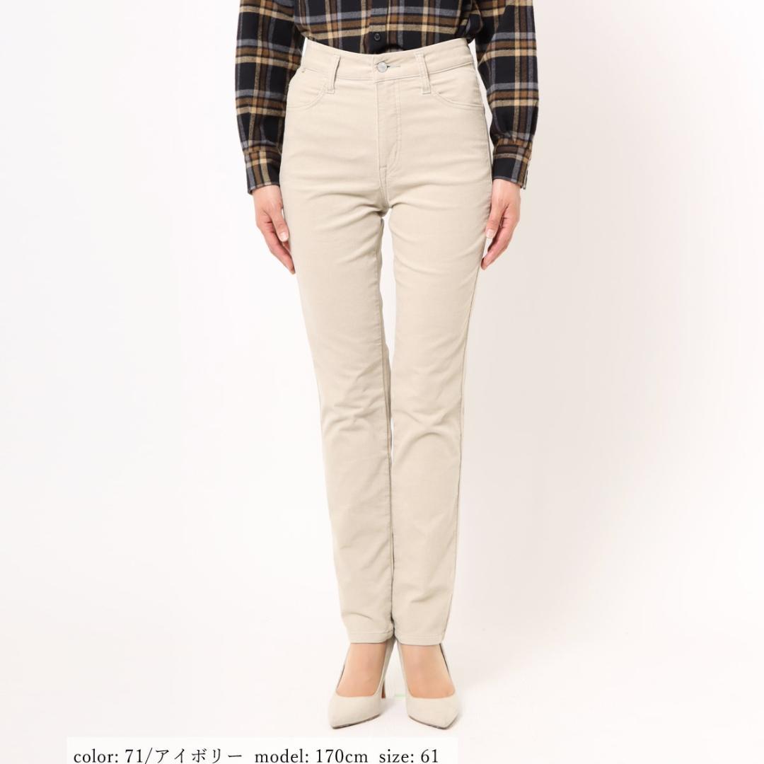 実寸W80股下75 Mrs.JeanaGOLD暖テーパードストレート