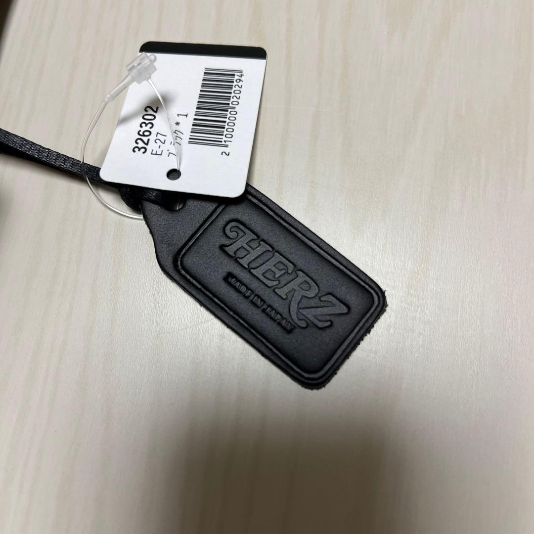 Herz ベルトポーチ E-27 ブラック 新品 ヘルツの顔ともいえる一本ベルトの