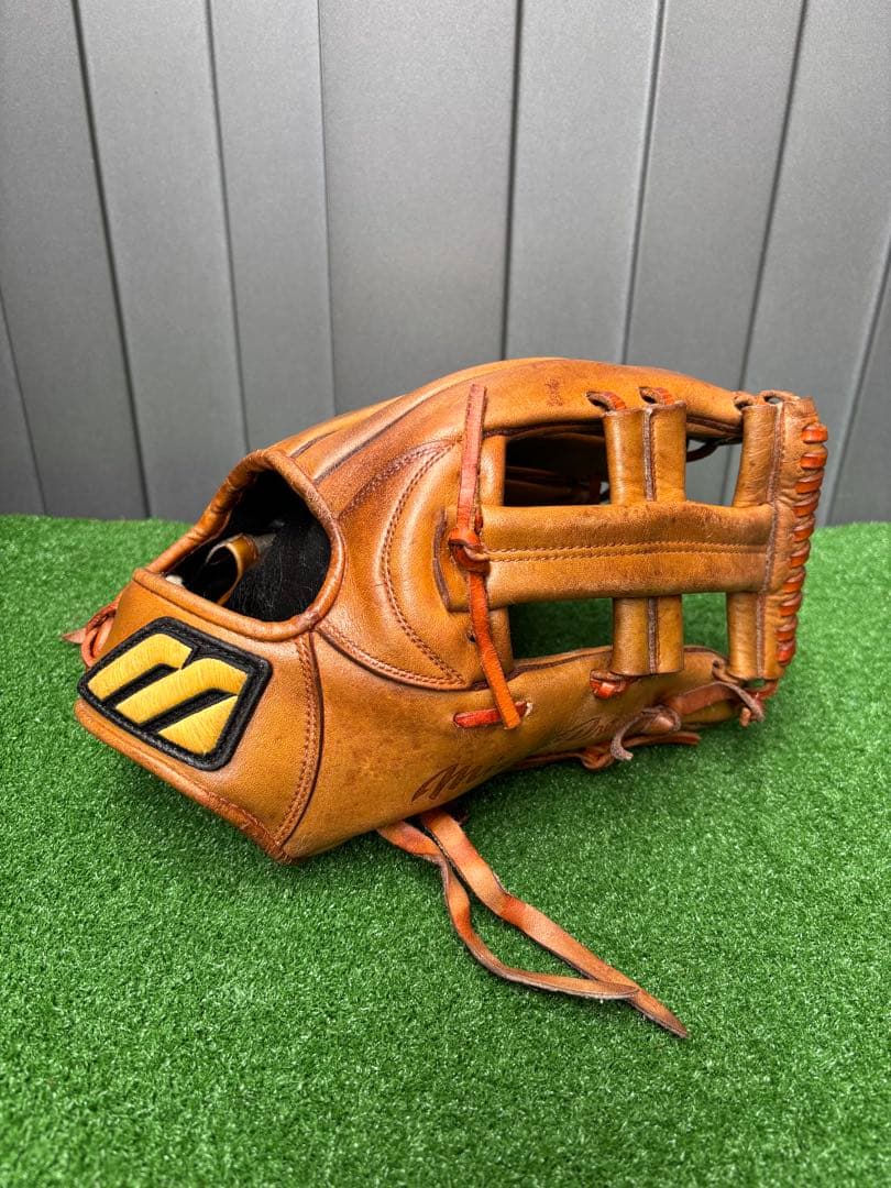 Mizuno Pro硬式内野手用グローブ ブラウン ロゴビック Mやや傷や汚れあり