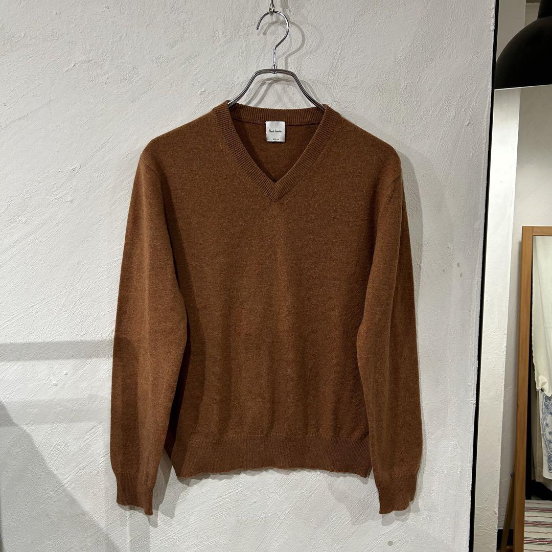 美品 paul smith カシミヤ 100% Vネックニット ポールスミス