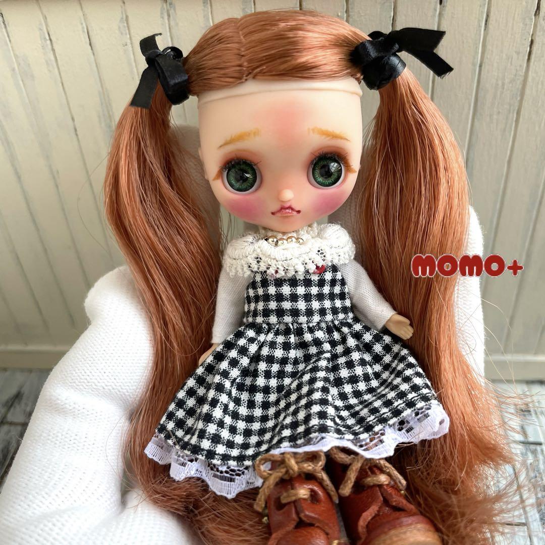 プチブライス カスタムちゃん 本体一体と 水色のアウトフィット 最終価格＊プチブライス ブライス プチブライスカスタム