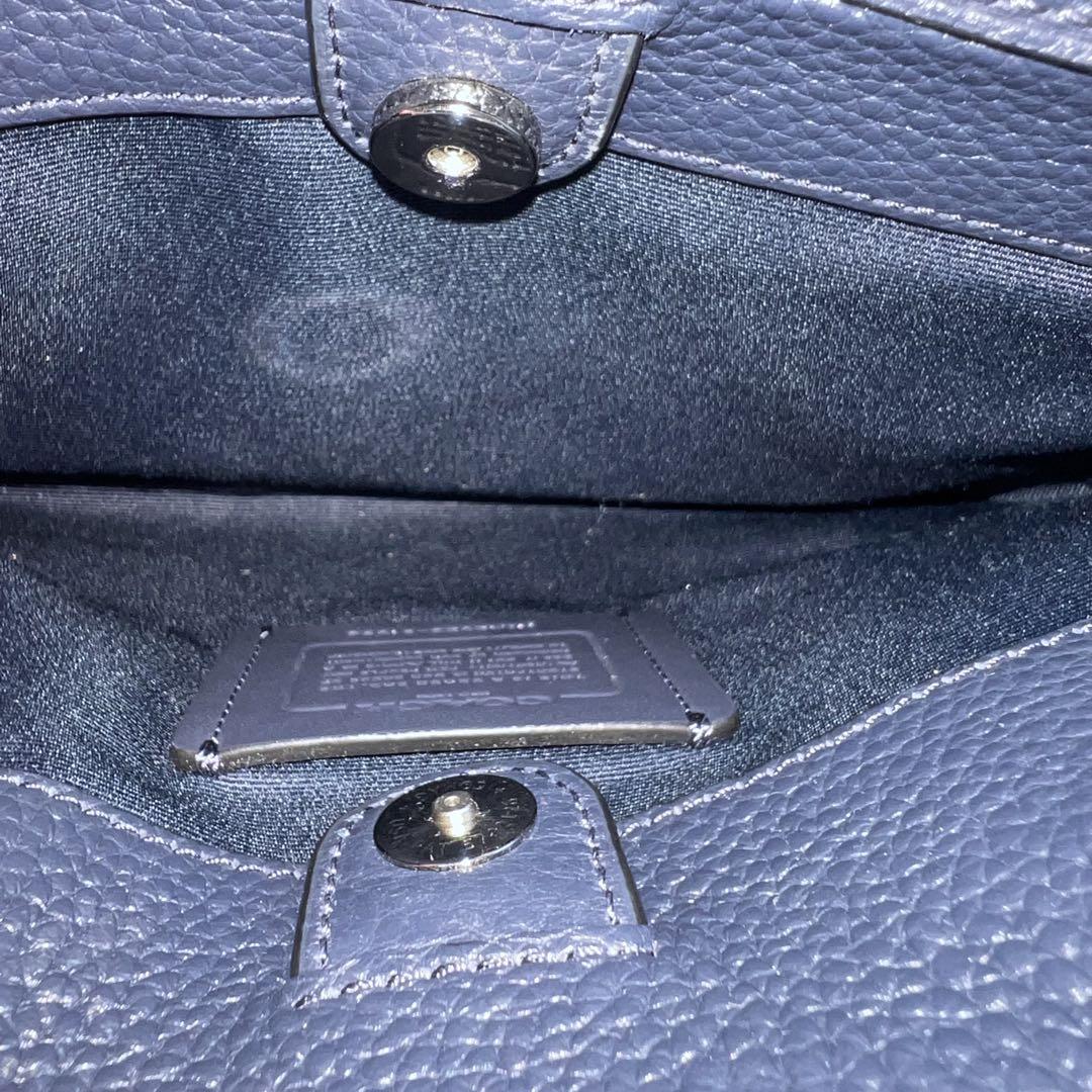 希少デニム極美品】COACH 2wayショルダーバッグ 91093 レザー 黒