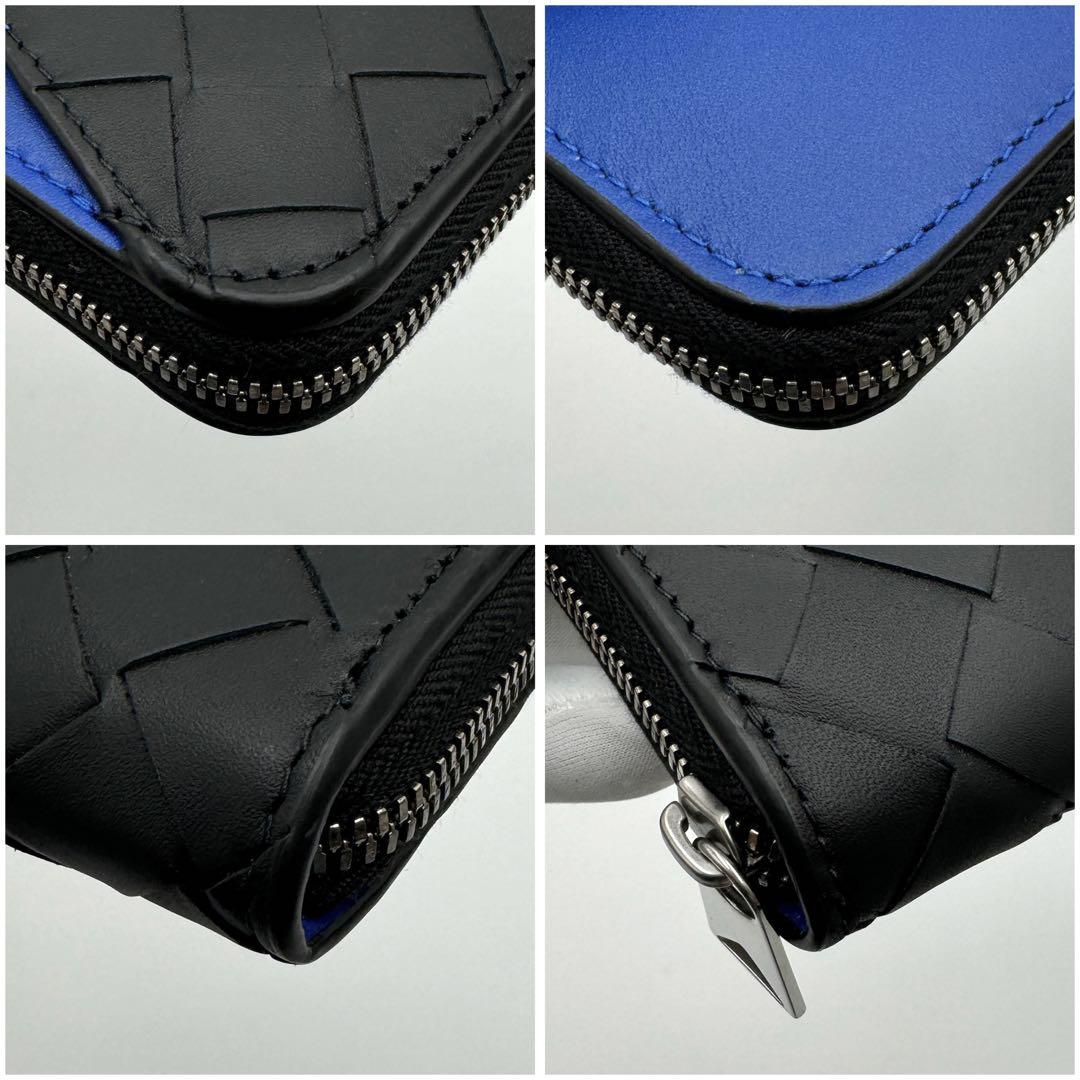 【極美品／現行】ボッテガヴェネタ イントレチャート長財布 バイカラーRFID搭載 RFID搭載✨ ボッテガヴェネタ 長財布 イントレチャート バイ