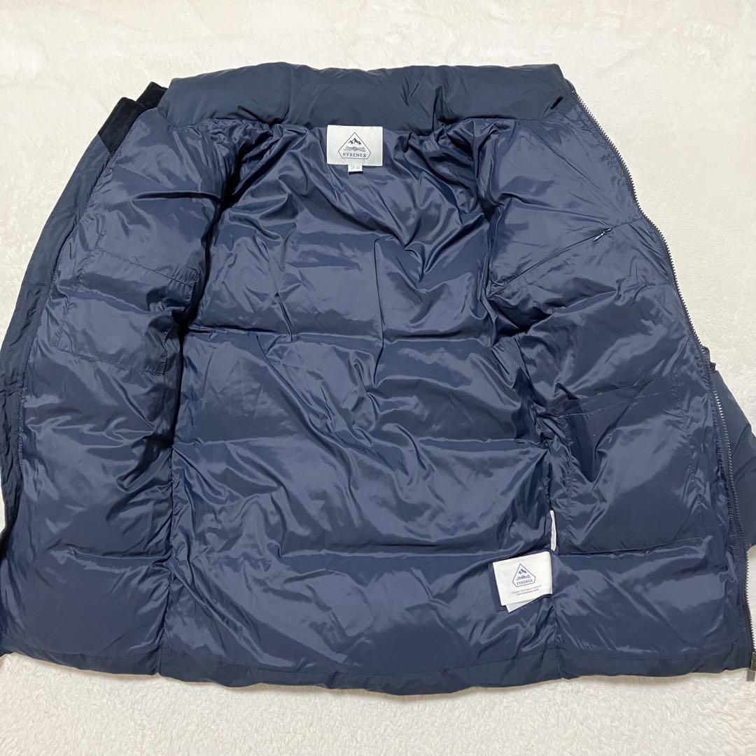 美品 PYRENEX ダウン コート BARROW 36 ピレネックス ネイビー