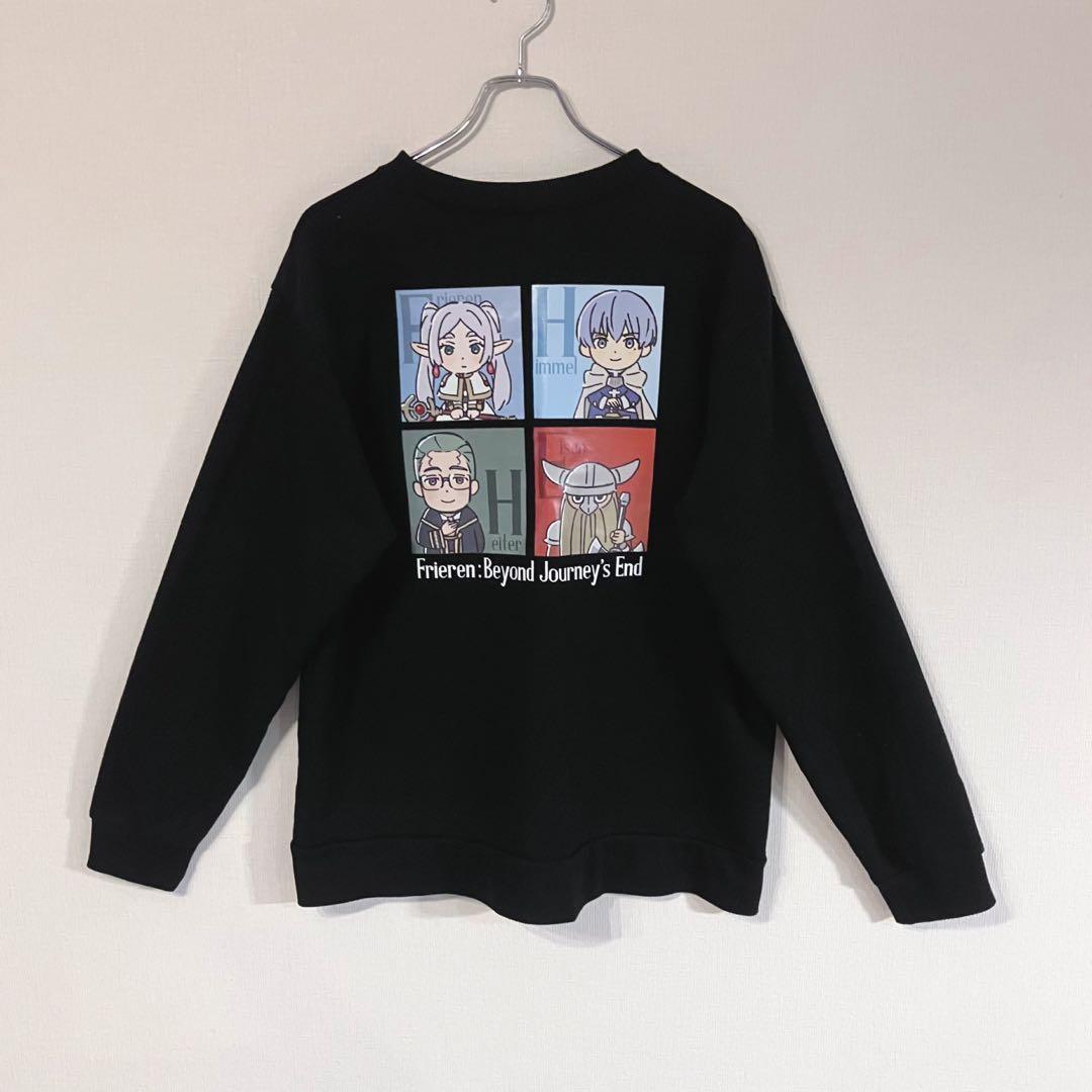 葬送のフリーレン　スウェット　黒　アニメ　勇者御一行ヒンメルハイターアイゼン