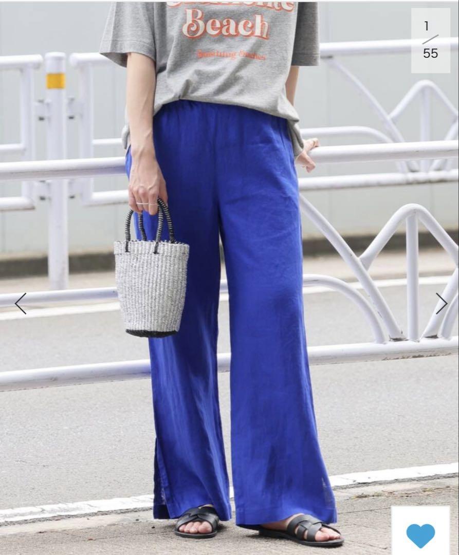 JOURNAL STANDARD relume 麻スリットイージーパンツ36