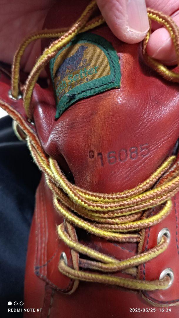 Red Wing レッドウィングアイリッシュセッター 赤茶半犬タグ