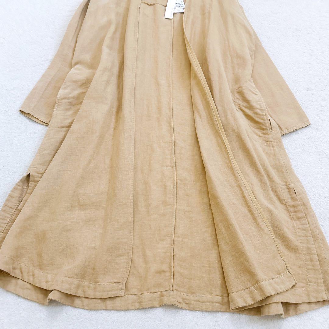 新品 GALERIE VIE ダブルガーゼフロントオープンロングカーディガン M 新品 GALERIE VIE ダブルガーゼフロントオープンロングカーディガン M