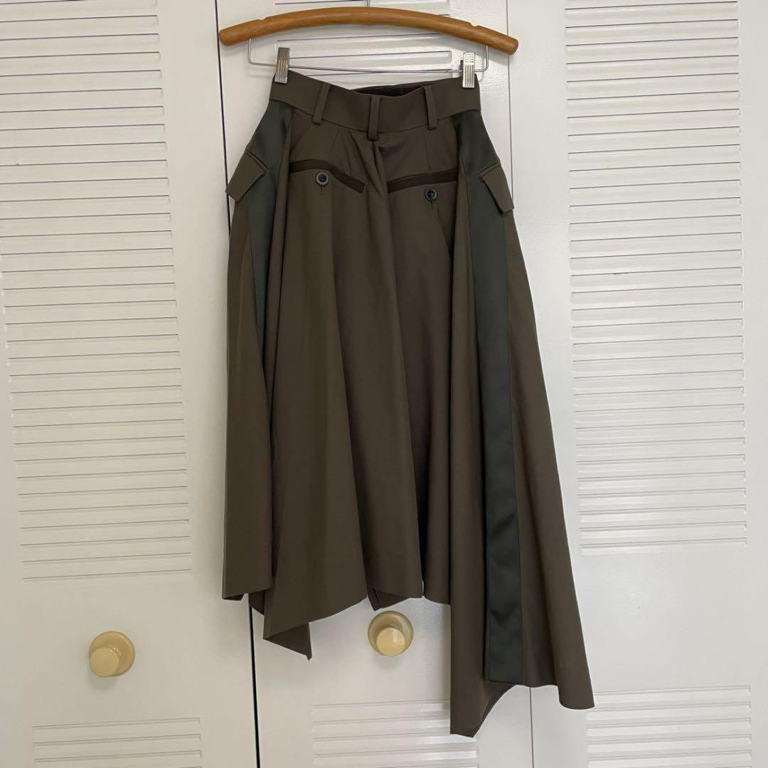 sacai スーチングスカート アシンメトリー サイズ2 - メルカリ sacai スーチングスカート アシンメトリー サイズ2 - メルカリ